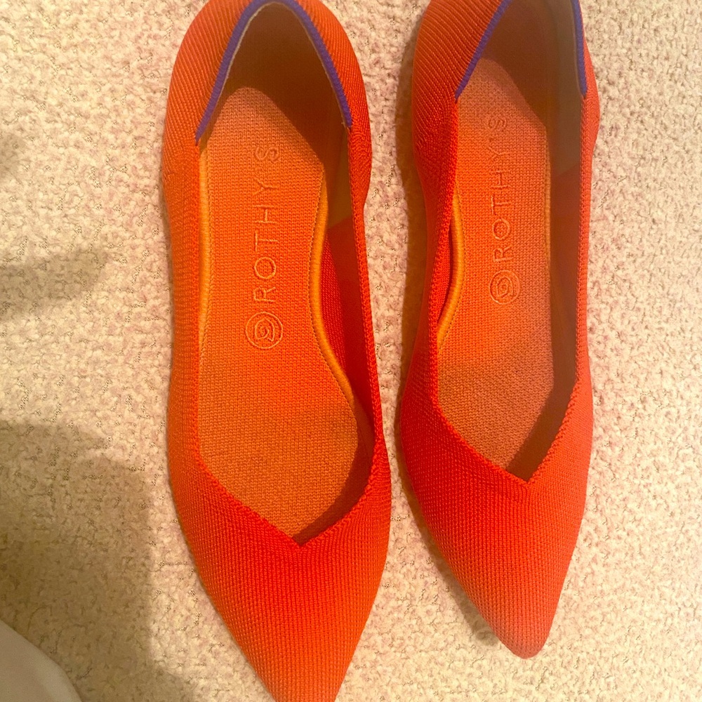 Rothy’s red flats womens 9 1/2